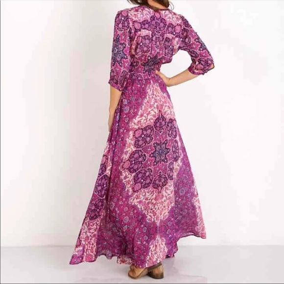 EUC XS Spell and the Gypsy Violet Purple Kiss the Sky Maxi Gown - Picture 4 of 9